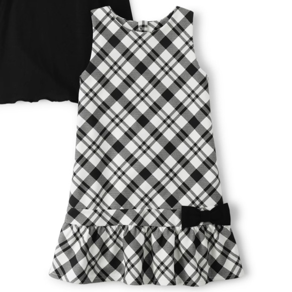 Gymboree Other - Gymboree Black and White Checkered Plaid Dress